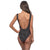 Ladies Black Dotti Swimsuit Back | Bown of London